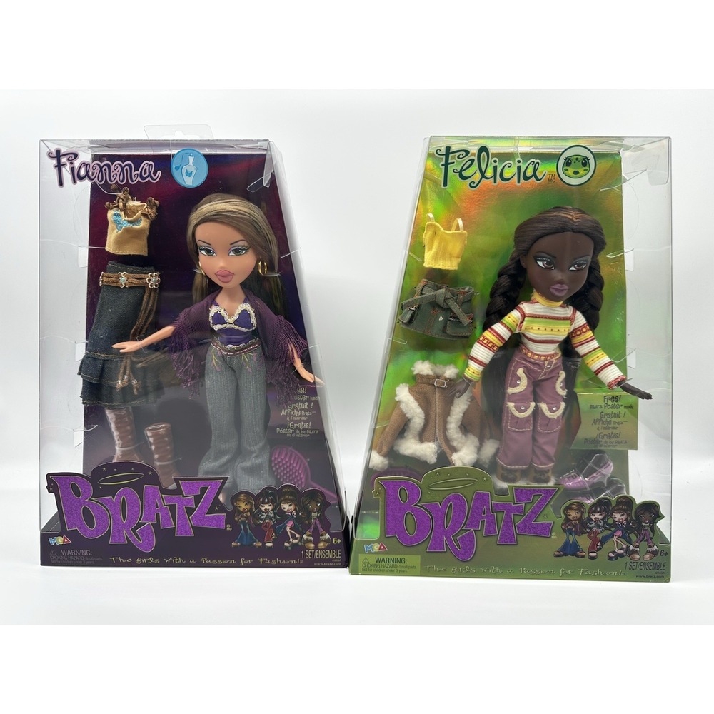 Bratz Fianna & Felicia Dolls Lot of 2 New in Box NIB MGA Fashion Dolls